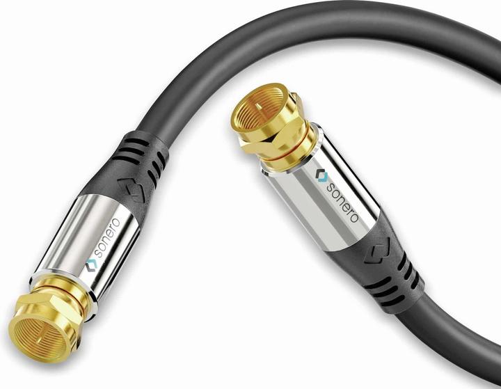 Immagine prodotto Sonero Cavo di collegamento dell'antenna satellitare, 1,5 m, nero (Cavi antenna)