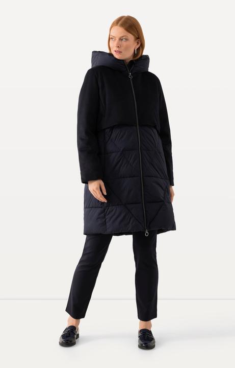 Produktbild Ulla Popken Jacke, Materialmix, 2-Wege-Zipper, Kapuze (42, 44)