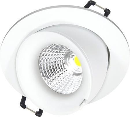 Actual product image Nordtronic Downlight Velia Large Tilt LED 10.9W 2700K, 230V round, hvid