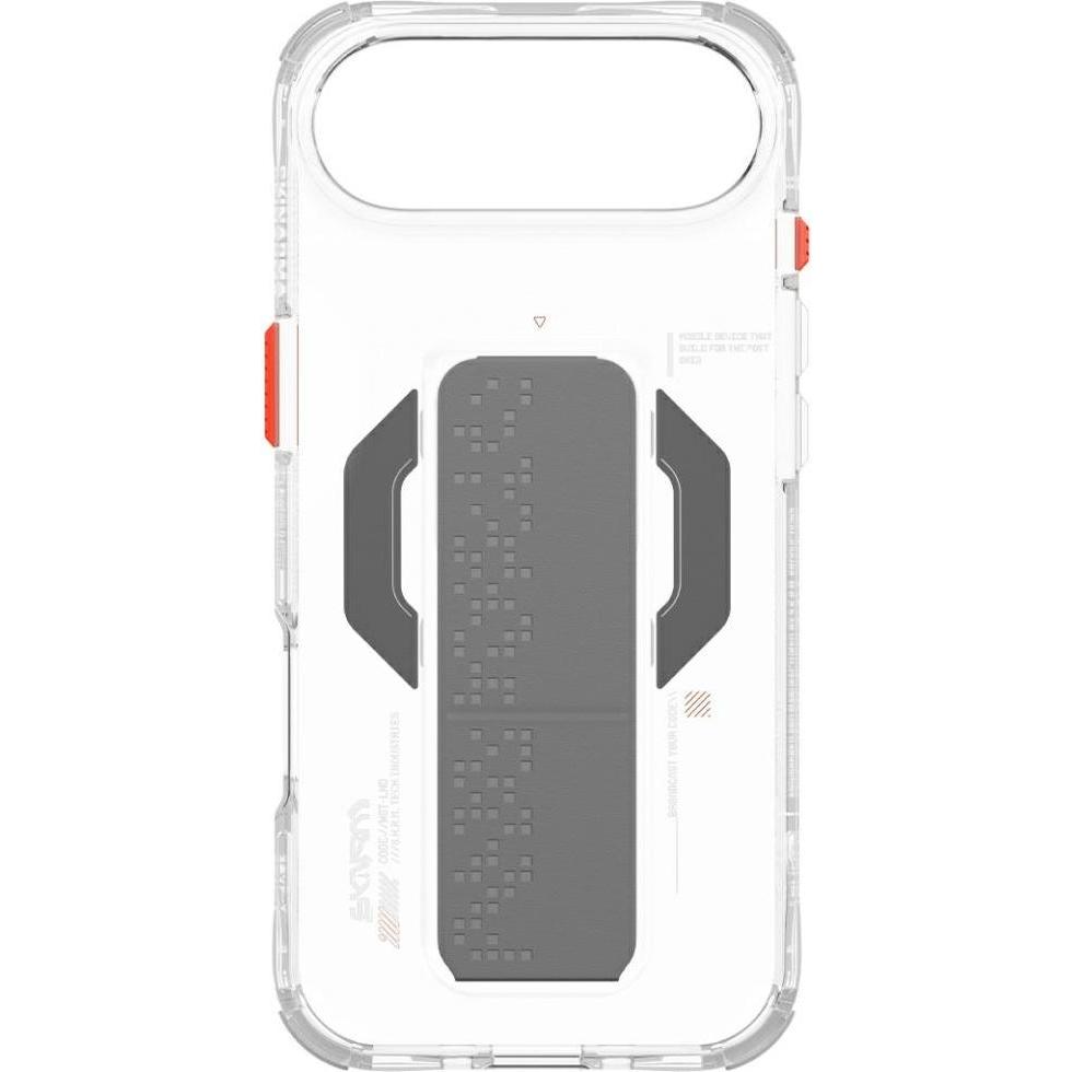 Skinarma Haxa Case for iPhone Air Magnetic Charging + Grip Stand Transparent (Apple iPhone Air), Cover smartphone, Trasparente