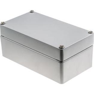 Rs Pro Gehäuse Aluminium lackiert 200x120x91mm (Gehäuse), Elektronikzubehör + Gehäuse, Grau