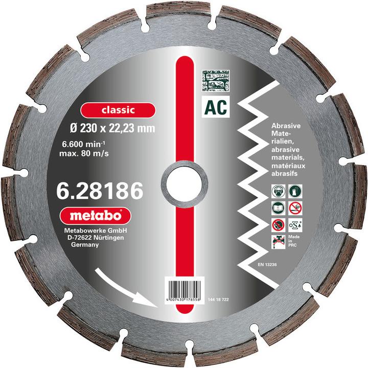 Produktbild Metabo DiamantTrennscheibe 5