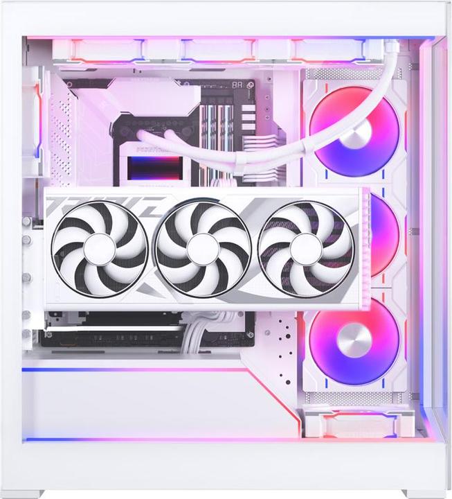Actual product image Phanteks Premium Vertical GPU Bracket + PCIe 4.0 x 16 Riser Cable, DRGB - 220 mm, white