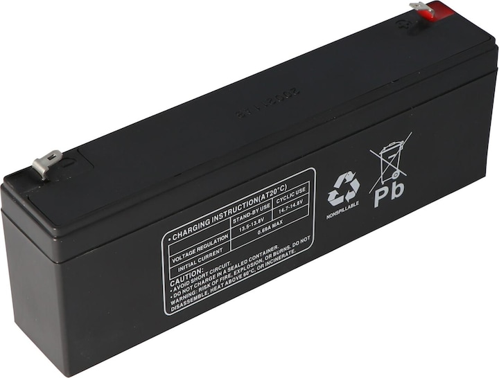 Actual product image Multipower Battery MP2.2-12 Lead acid battery, 4.8mm Faston connector MP2.2-12 (12 V, 2.20 Ah)
