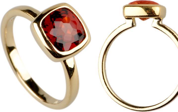 Image du produit Natsumi Schmuck Bague argent 925 plaqué or Garant (52, Argent 925)