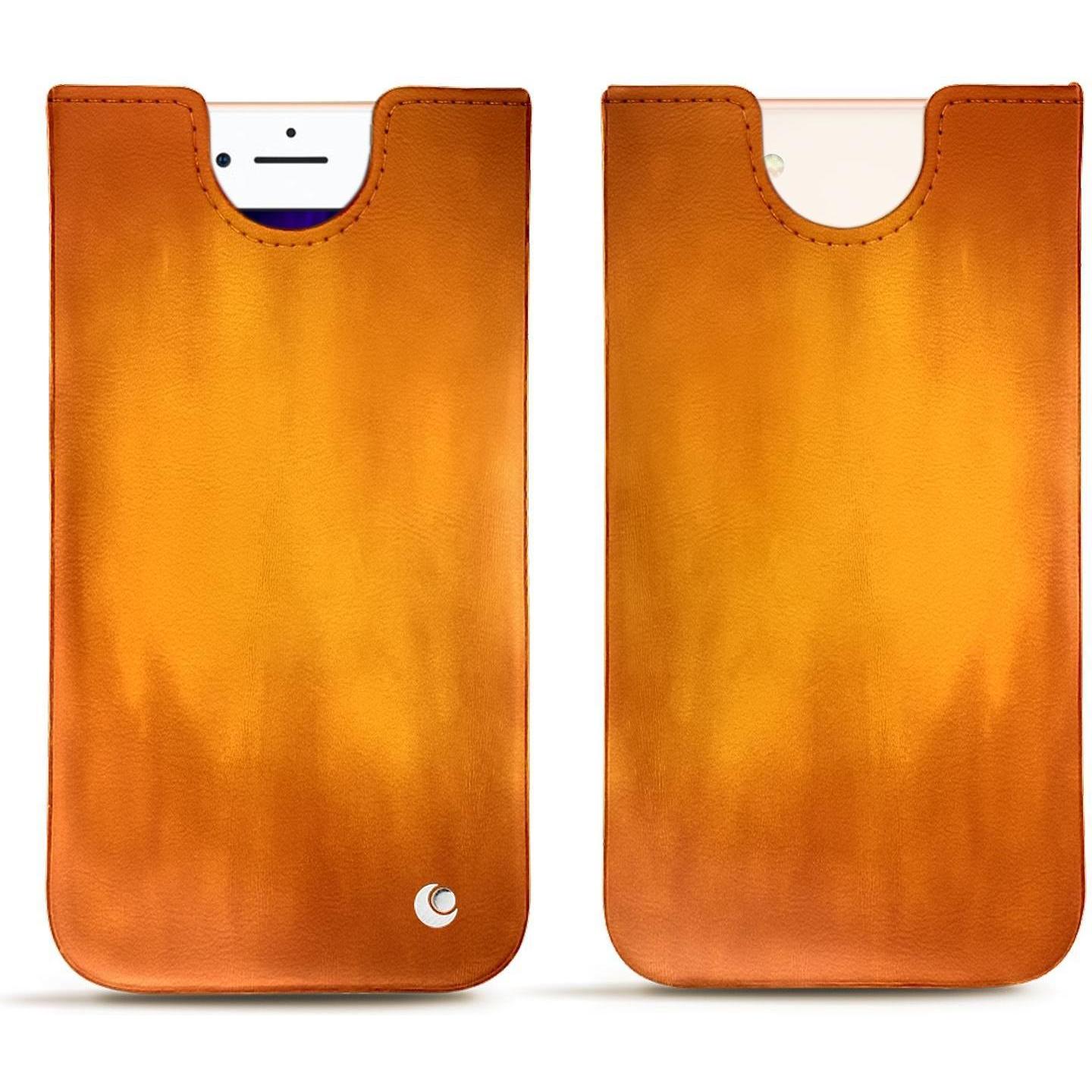 Noreve Lederschutzhülle (Apple iPhone 8), Smartphone Hülle, Orange