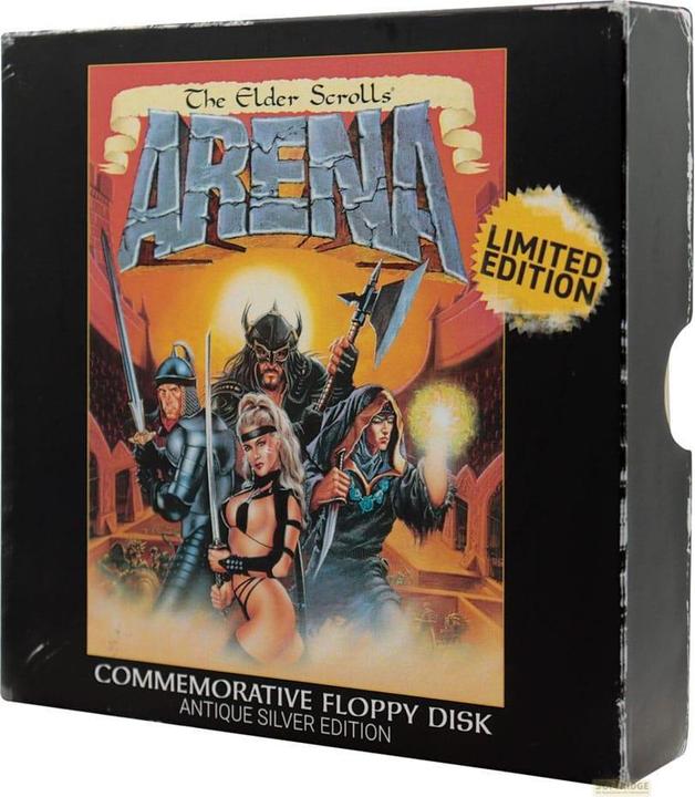 Actual product image Fanattik The Elder Scrolls Replica Arena Floppy Disc Limited Edition