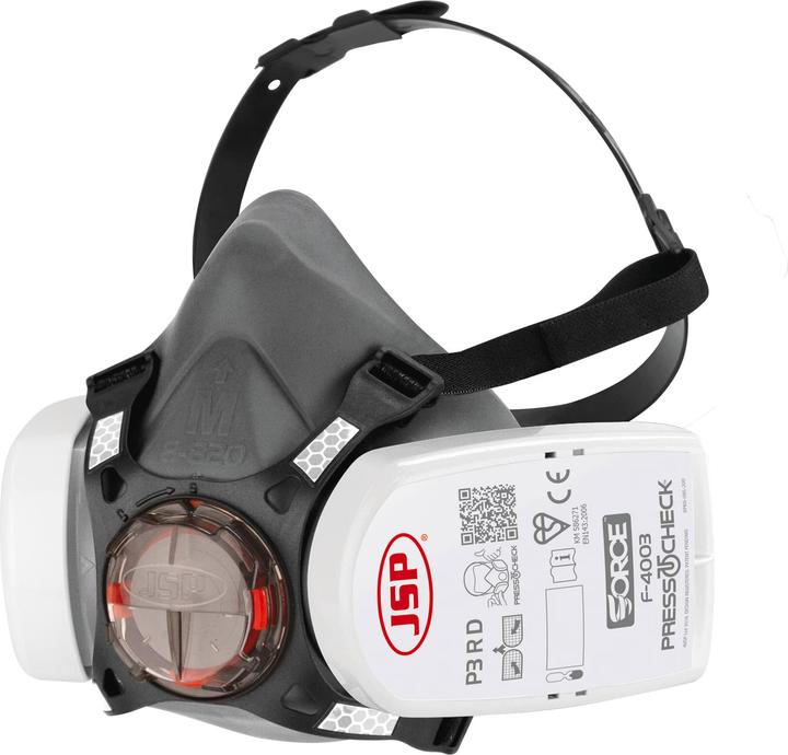 Respiratore semimaschera Force™8 EN 140 EN 143 Press to Check incl. filtro P3 M (A2P3, 1 x)