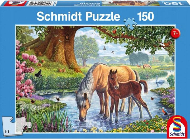 Produktbild Schmidt Spiele Pferde am Bach (150 Teile)