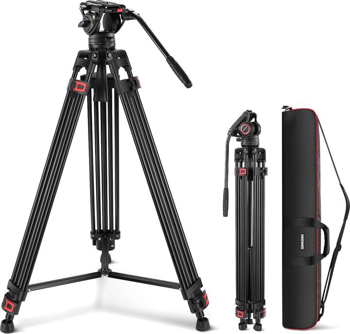 Produktbild Neewer Professional Video Tripod With Fluid Head (Metall)