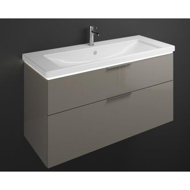 Thumbnail - burgbad, Badmöbelset, Eqio Keramik-Waschtisch inklusive Waschtischunterschrank und LED-Waschtischunterschrankbeleu