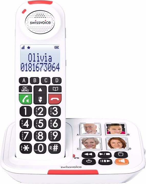 Produktbild Swissvoice Xtra 2155 - Schnurlostelefon - Anrufbeantworter mit Rufnummernanzeige