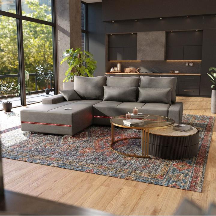 Produktbild Juskys Sofa Davos Links (2-Sitzer)