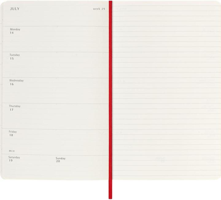 Produktbild Moleskine Wonk (13 x 21 cm, 1 Woche / 1 Seite)