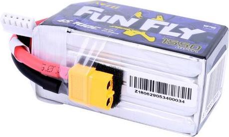 Actual product image Tattu RC Battery LiPo 1550 mAh 14.8 V 100C Funfly (14.80 V, 1550 mAh)