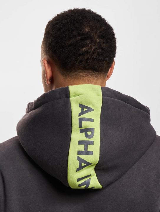 Image du produit Alpha Industries Sweat à capuche à rayures rouges - 93407 (S)