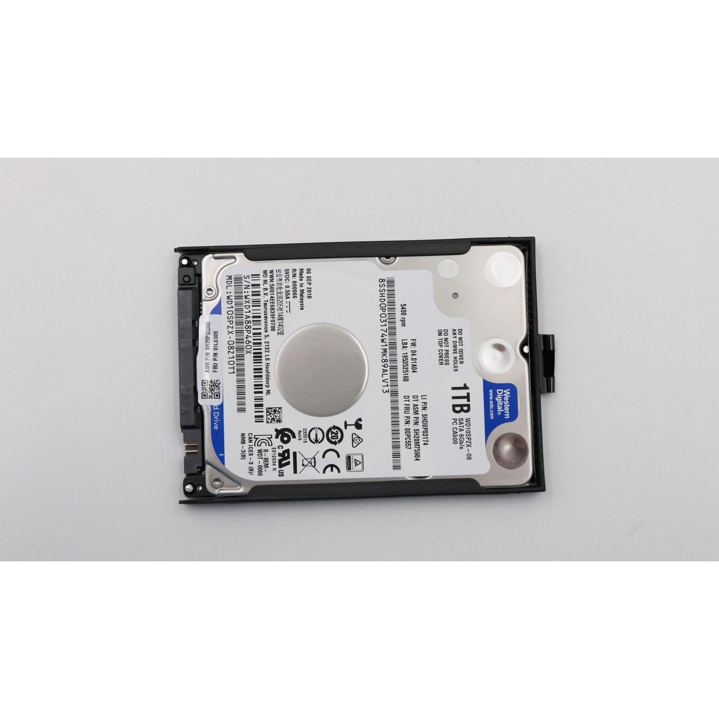 Lenovo HDD,1TB,5400,7mm,WD,SATA,STD (1 TB, 2.5"), Festplatte
