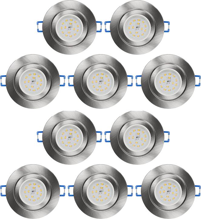 Produktbild McShine 10-teiliges Einbaustrahler-Set LED-Deckenspots (400 lm)