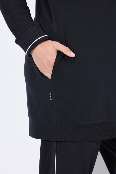 Produktbild Ulla Popken Sweatjacke, Zierpaspel, Oversized, Kapuze, 2-Wege-Zipper (62)