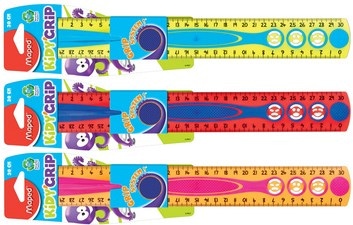 Actual product image Maped Kidy Grip flat ruler, 300 mm, made of plastic (300 mm)
