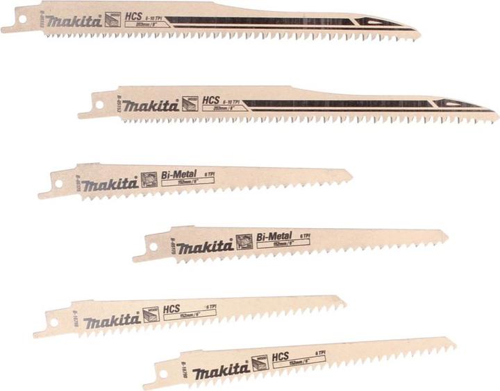 Actual product image Makita DJR 183 Z Cordless Reciprocating Saw Reciprocating saw 18 V + saw blade assortment 6 pcs - without