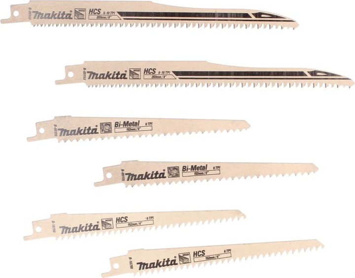 Produktbild Makita DJR 183 Z Akku Reciprosäge Säbelsäge 18 V + Sägeblattsortiment 6 tlg. - ohne Akku, ohne Ladeg