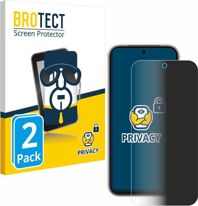 Produktbild BROTECT Sichtschutzfolie Anti-Spy Privacy Folie Blaulicht-Schutz (2 Stück, Google Pixel 8a)