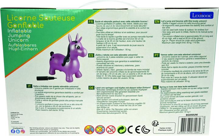 Energie-Label Lexibook Aufblasbares pinkes Hüpfeinhorn