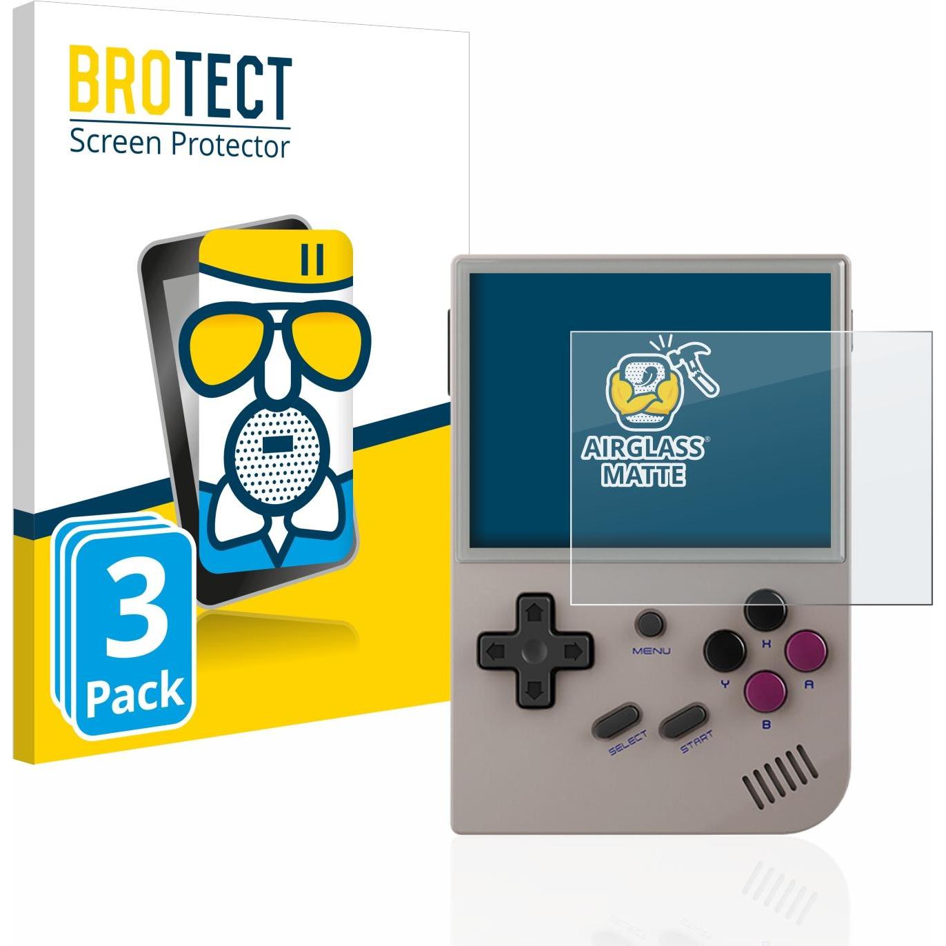 BROTECT AirGlass Panzerglasfolie Matt (3 Stück, Rg35xx), Tablet Schutzfolie