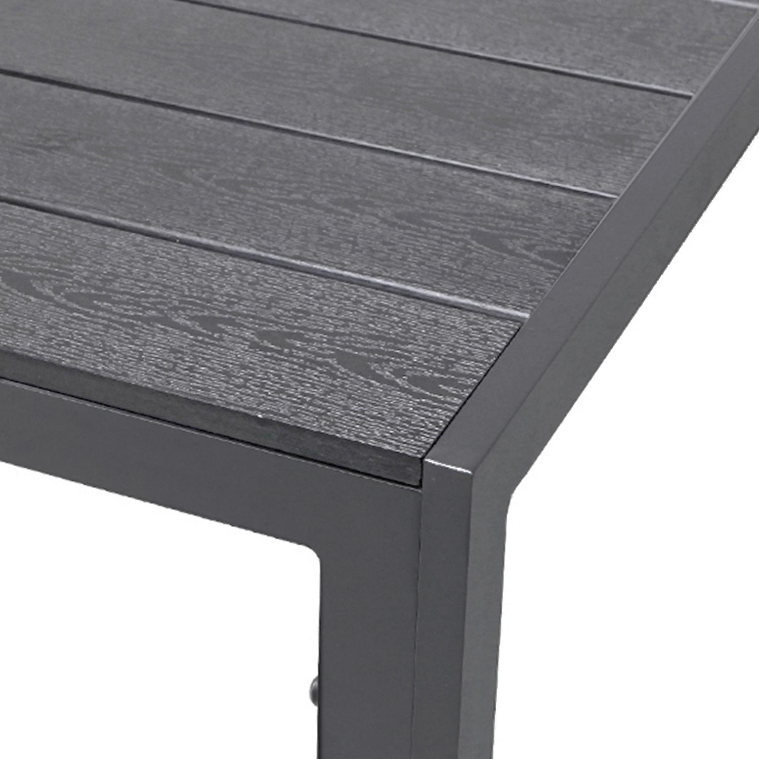 Thumbnail - Inda-Exclusiv, Gartentisch + Balkontisch, Gartentisch aus Non-Wood und Aluminium anthrazit / grau 150 x 90 x 74 cm (150 ...