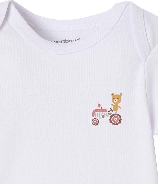 Actual product image Vertbaudet Bio-Kollektion: 5er-Pack Baby Kurzarm-Bodys in Geschenkbox (74)