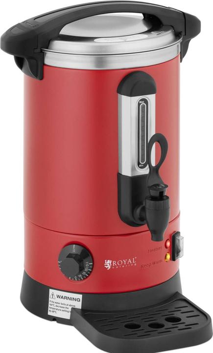 Royal Catering Kettle - 6.1 L - 1500 W - Red