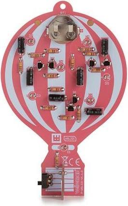 Actual product image Whadda Hot air balloon in retro design - learning kit for soldering (Electronics kit)