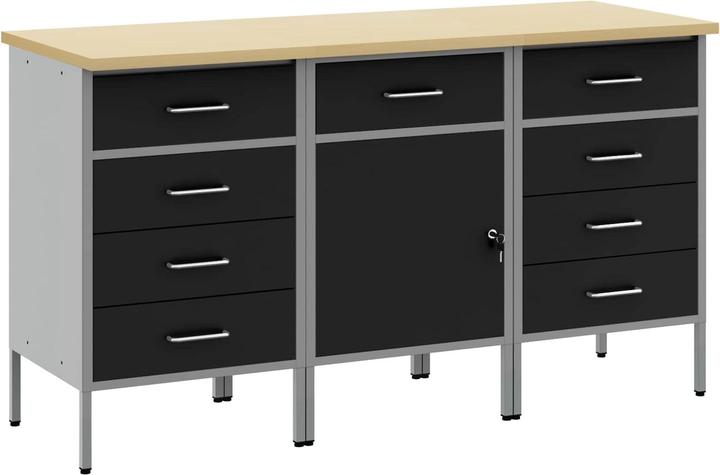 vidaXL Industrie Arbeitsregal (55 cm, 150 cm)