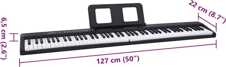 Produktbild vidaXL Keyboard mit Mikrofon (37 Tasten)