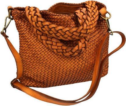 Only-Bags.Store Tasche aus gewebtem Leder, Umhängetasche aus weichem Leder, Handtasche aus Leder, Tasche aus