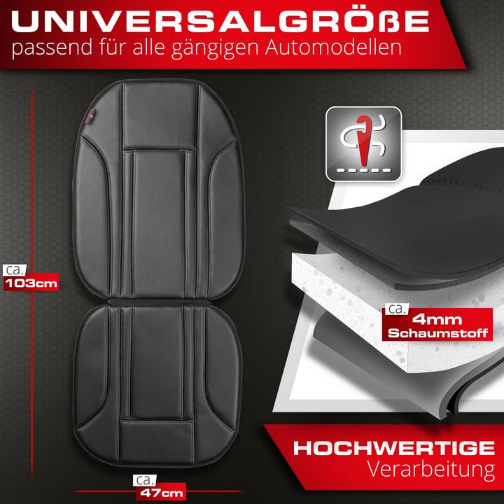 Actual product image Walser Car seat pad Ravenna seat cover seat protector car seat protector black