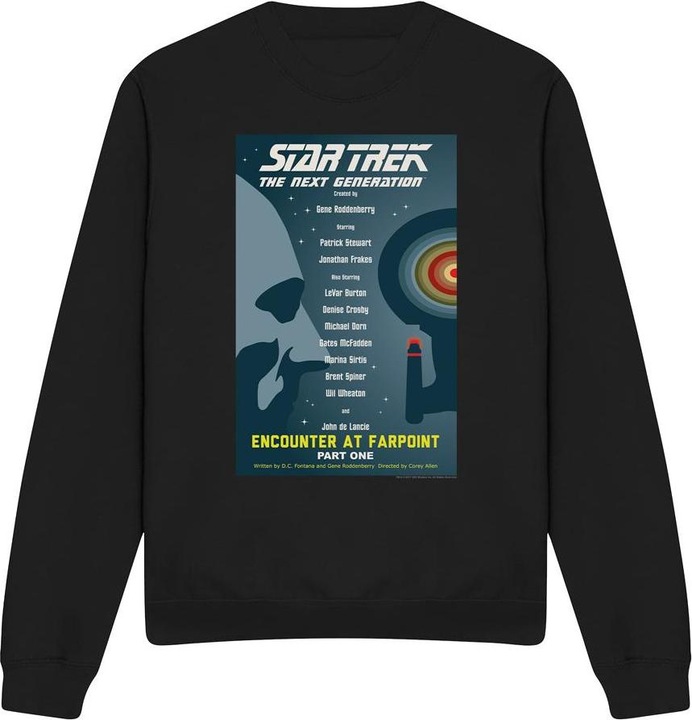 Actual product image Unisex Adult The Next Generation Season 1 Episode 1 Sweatshirt (M)