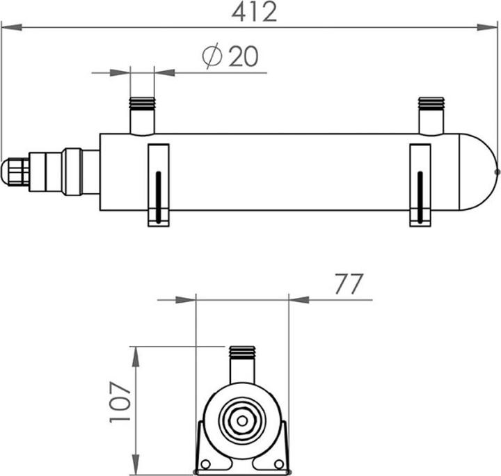 Actual product image Wellis UV-C complete set