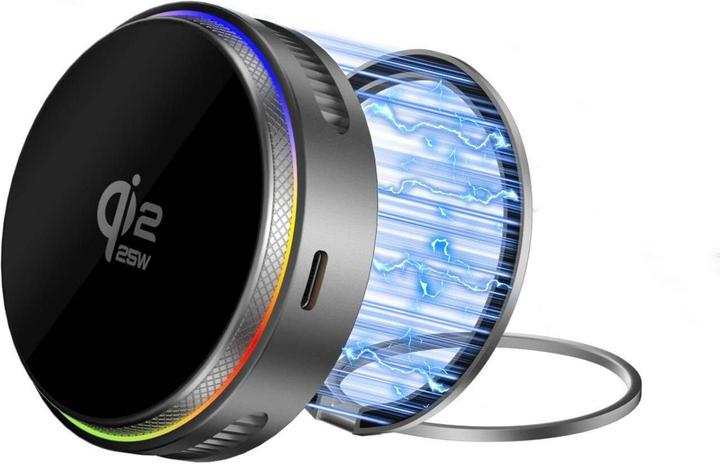 Produktbild 4smarts Qi2 25W / MagSafe Ladegerät-Set mit Kühlung RGB (25 W)