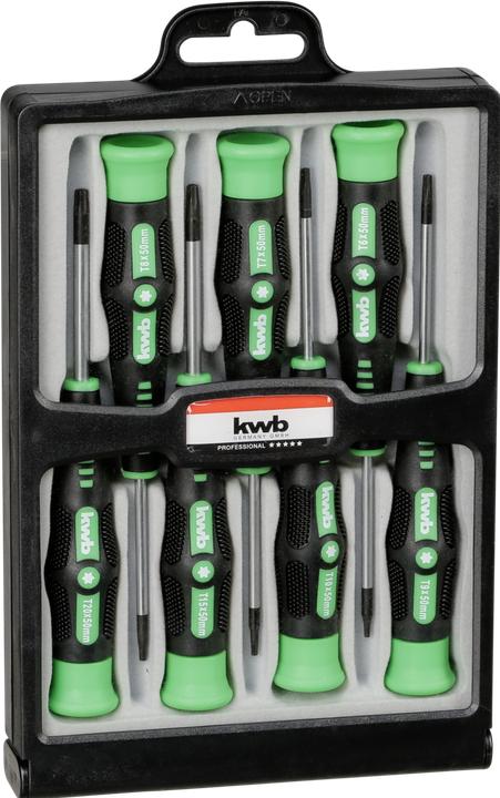 Actual product image kwb Professional precision screwdriver set 7 pcs. (Torx (TX))