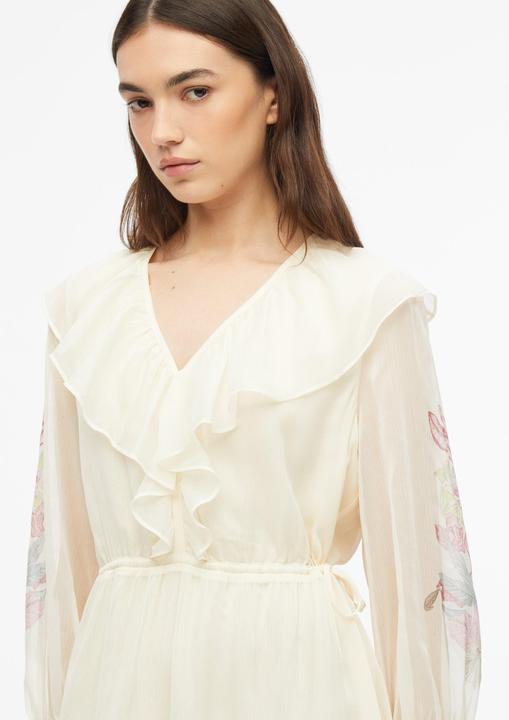 Image du produit Comma Langes Kleid aus Crêpechiffon mit Volant-Details (36)