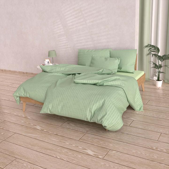 Produktbild Lotus Bettwaren Bettwäsche Satin Seersucker uni (Duvetbezug, 200 x 210 cm)