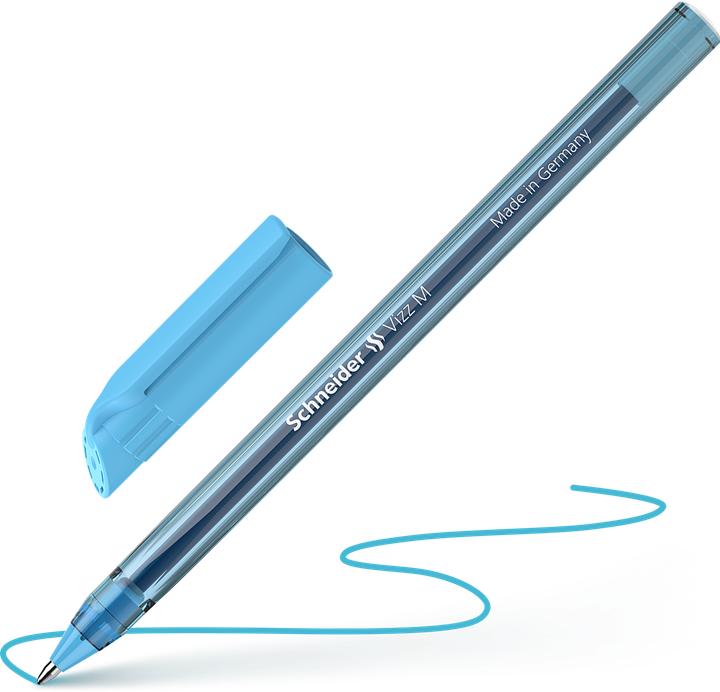 Produktbild Schneider Kugelschreiber Vizz M hellblau (Hellblau-Transparent, 1 x)
