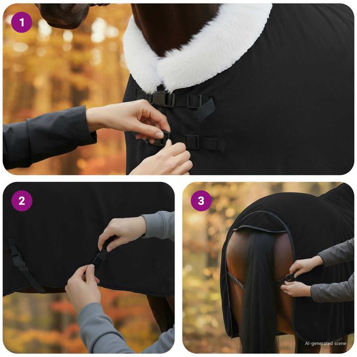 Produktbild vidaXL Pferdedecke (85 cm)