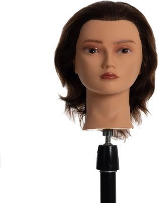 Produktbild HeadsUp Heads-Up Kim Mannequin Head Brown Hair 15cm