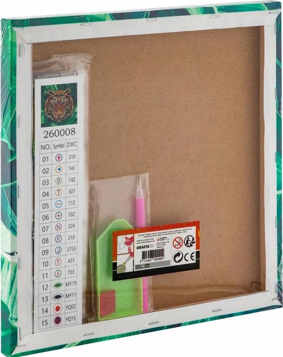 Produktbild Grafix Leinwand Diamond Painting Tiger