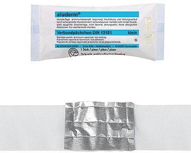 Immagine prodotto Aluderm Confezione di medicazione 13151 piccola, 1 pezzo di medicazione