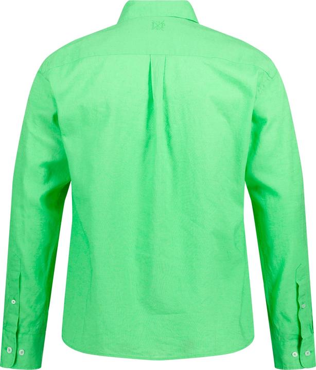 Image du produit JP1880 Chemise en lin mélangé. Manches longues et col à pointes boutonnées - coupe Modern Fit (3XL)