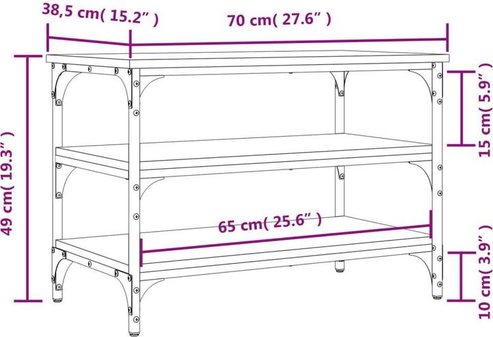Produktbild vidaXL Remi (70 x 38.5 x 49 cm)